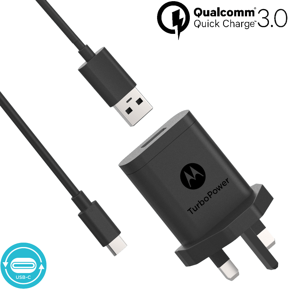 Motorola TurboPower™ 18 Wall Charger with USB-C Data Cable