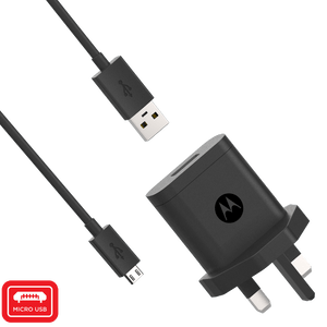 Motorola 10W Rapid Wall Charger with micro USB Data Cable